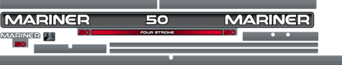 Mariner 50HK Four Stroke dekalset. Komplett.