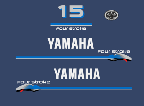 15hk dekalkit för Yahama F15MSHZ 1998-99. Komplett reproduktion.