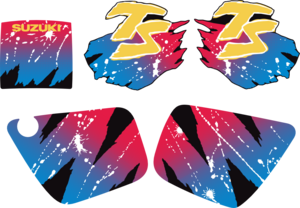 Komplett dekalkitt Suzuki TS
