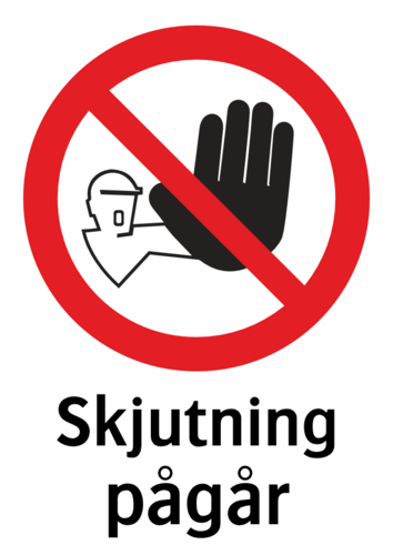 Skjutning
pågår