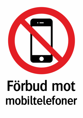 Förbud mot mobiltelefoner 