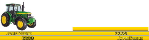 Printad dekor John Deere.