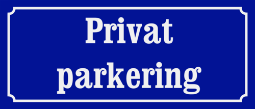 Privat parkering