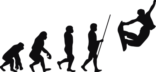 Snowboard evolution dekal