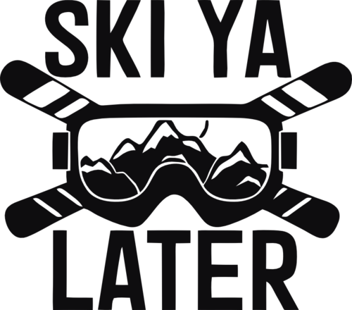 Ski ya later dekal