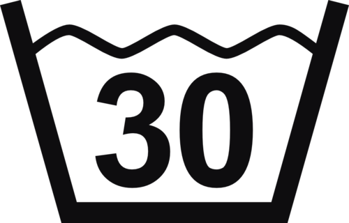 Datorskuren dekal. Tvättråd maxtemperatur 30 grader.