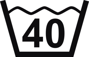 Datorskuren dekal. Tvättråd maxtemperatur 40 grader.