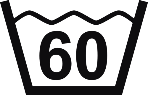 Datorskuren dekal. Tvättråd maxtemperatur 60 grader.