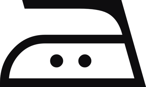 Datorskuren dekal. Tvättråd. Symbolen avser strykning. max 150 grader.