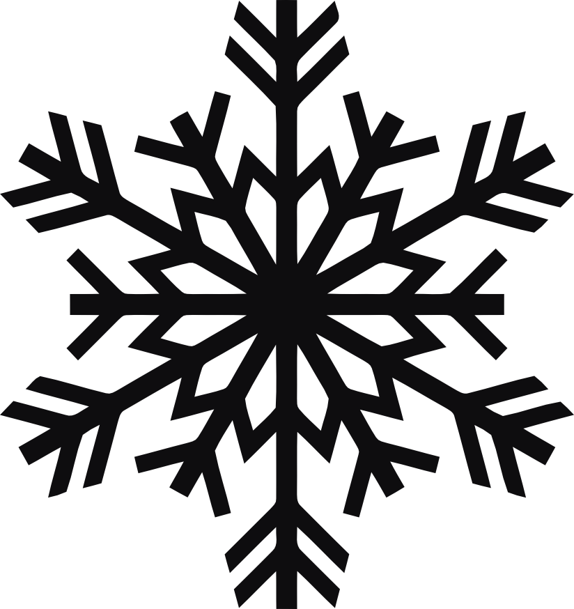 Snöflinga dekal