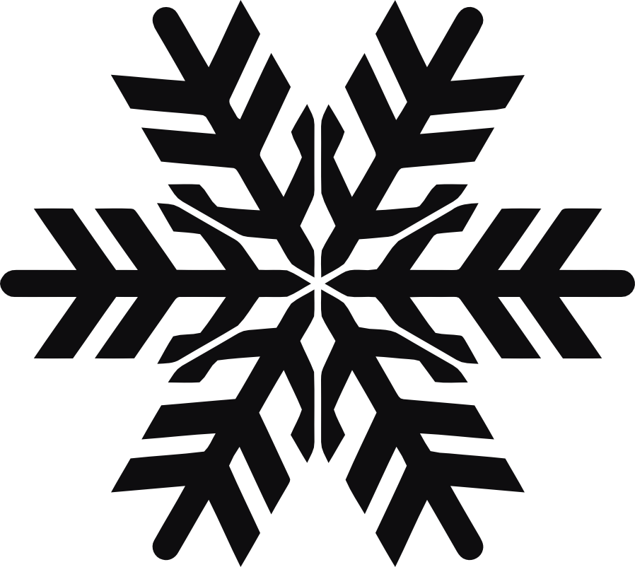 Snöflinga dekal