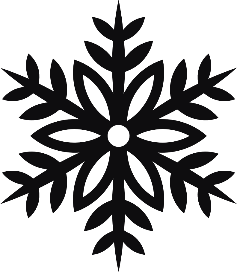 Snöflinga dekal
