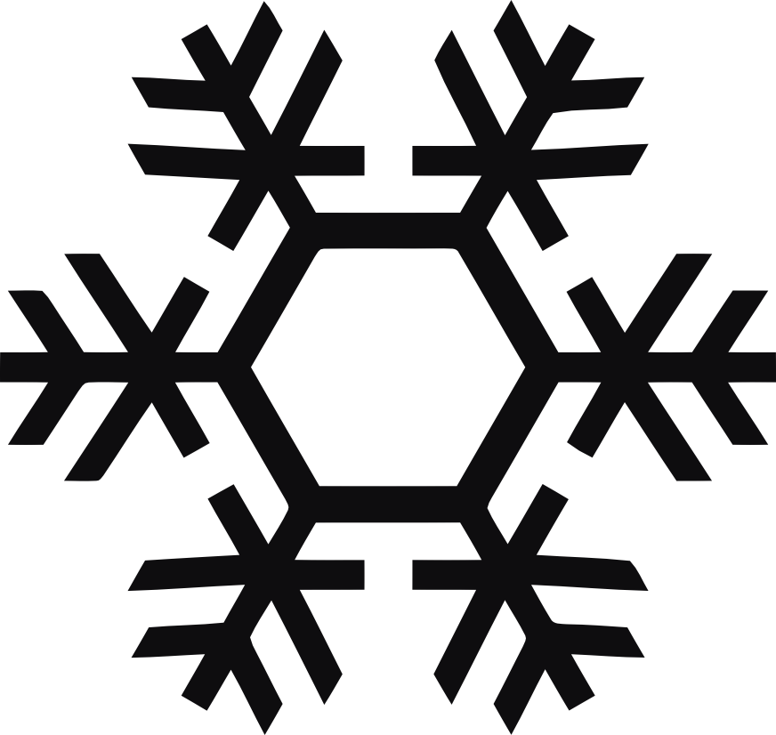 Snöflinga dekal