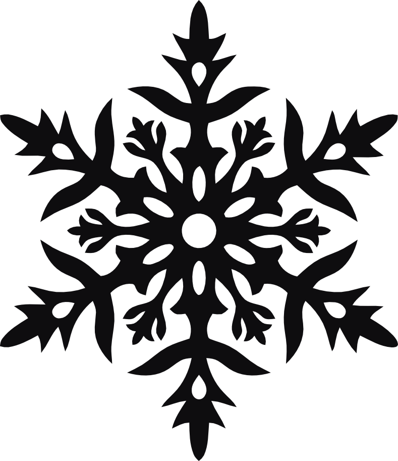 Snöflinga dekal
