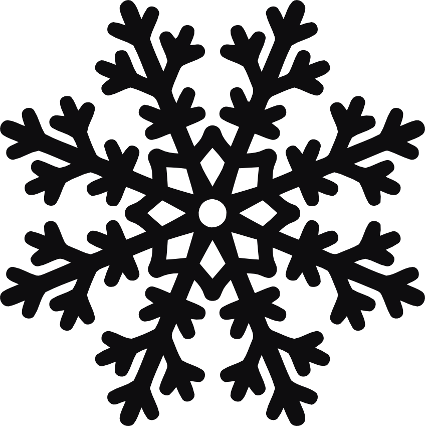 Snöflinga dekal
