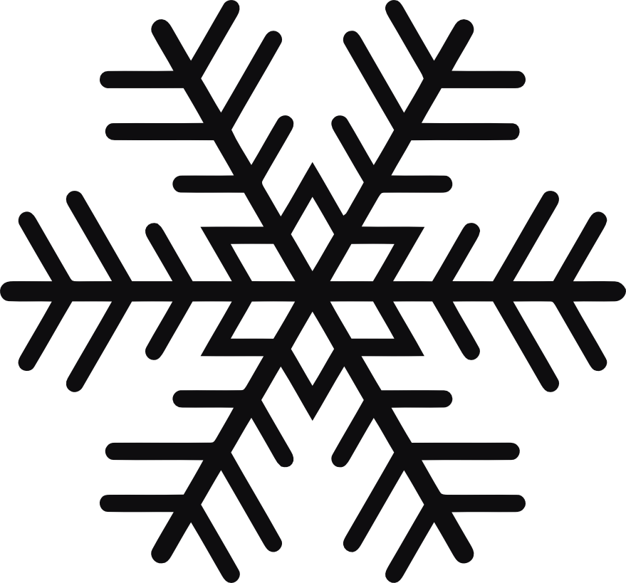 Snöflinga dekal