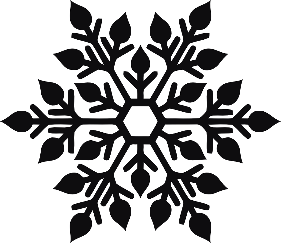Snöflinga dekal