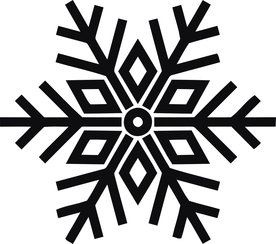 Snöflinga dekal