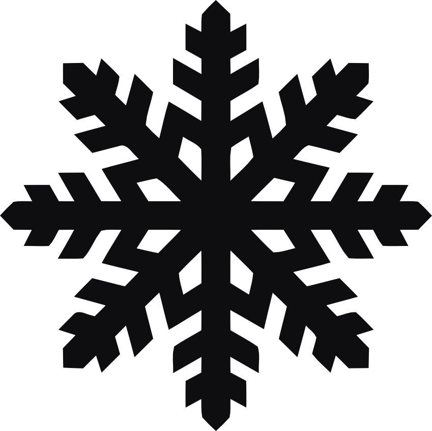 Snöflinga dekal