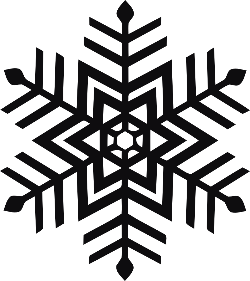 Snöflinga dekal