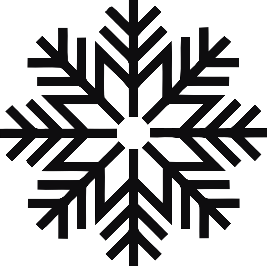Snöflinga dekal