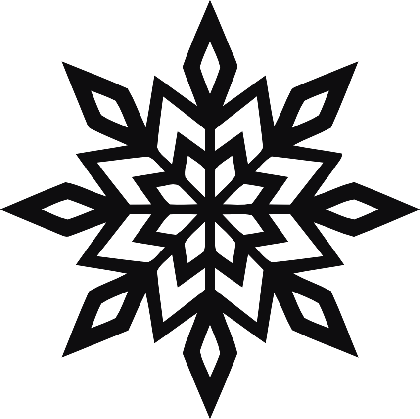 Snöflinga dekal