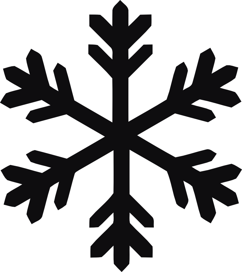 Snöflinga dekal