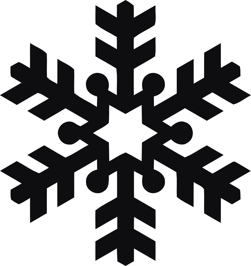 Snöflinga dekal