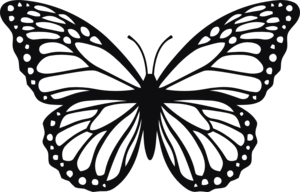 Fjäril dekal