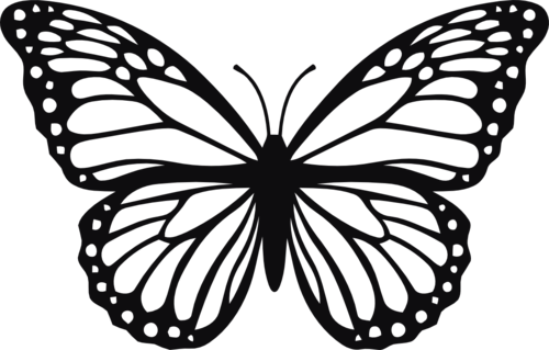 Fjäril dekal