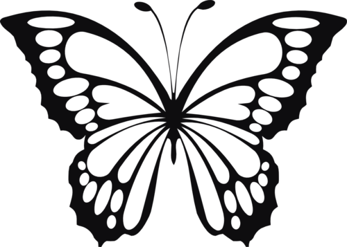 Fjäril dekal