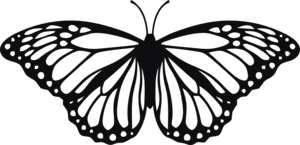 Fjäril dekal