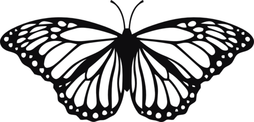 Fjäril dekal