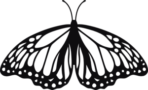 Fjäril dekal
