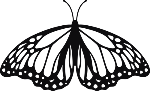 Fjäril dekal