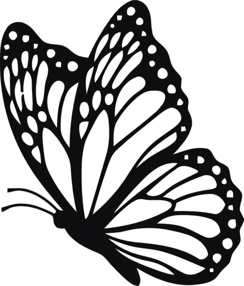 Fjäril dekal