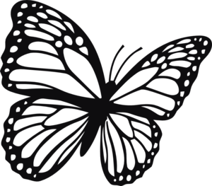 Fjäril dekal