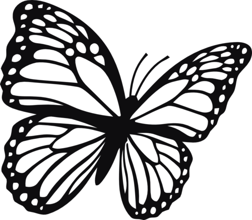 Fjäril dekal