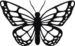 Fjäril dekal