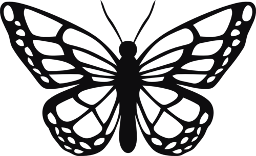 Fjäril dekal