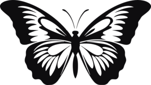Fjäril dekal