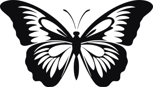 Fjäril dekal