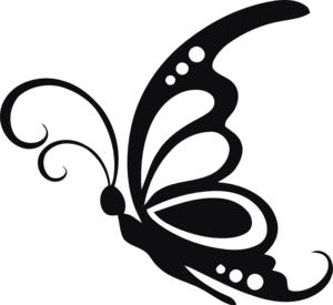 Fjäril dekal