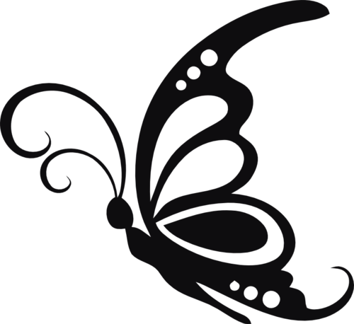 Fjäril dekal