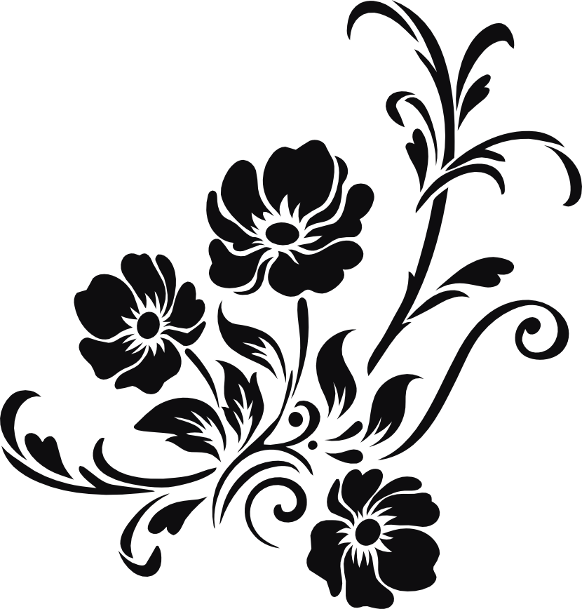 Blommor dekal