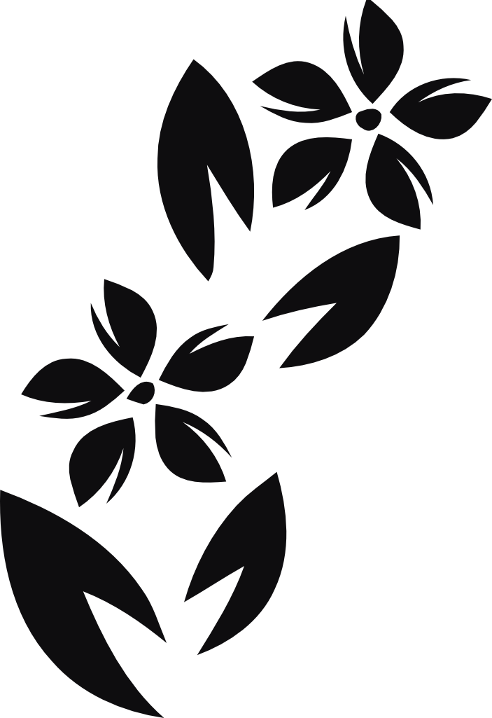 Blommor dekal