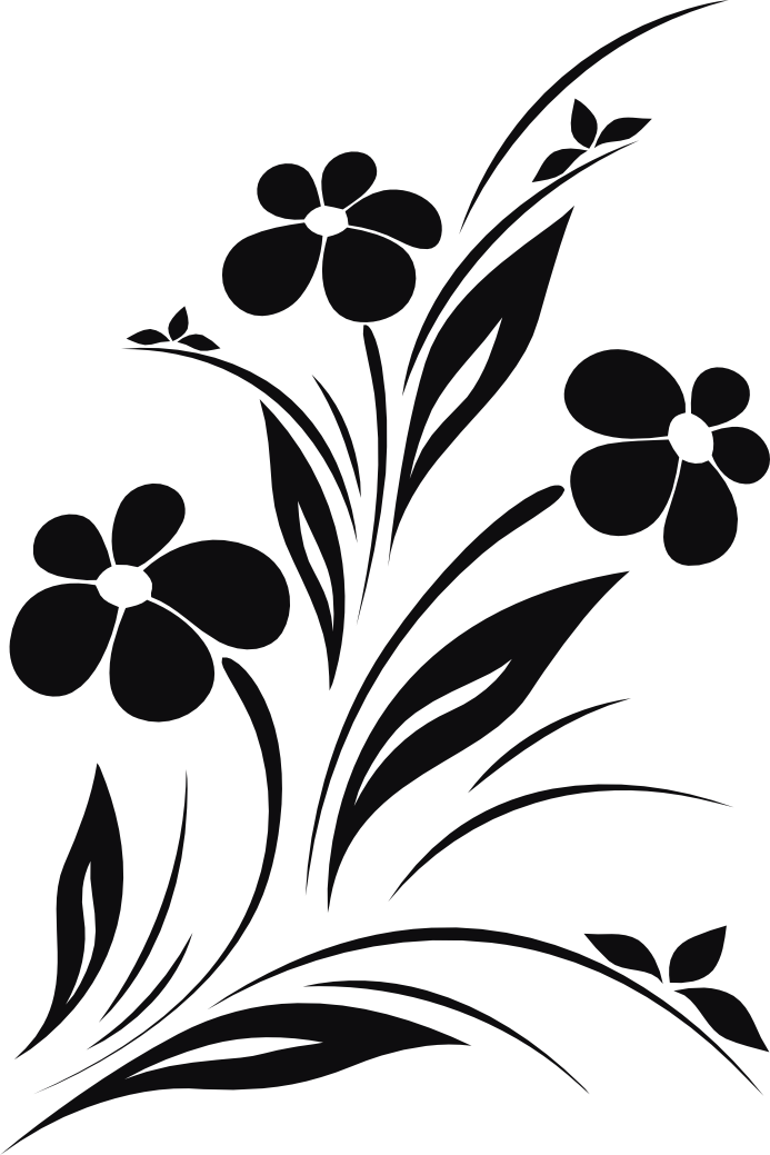 Blommor dekal