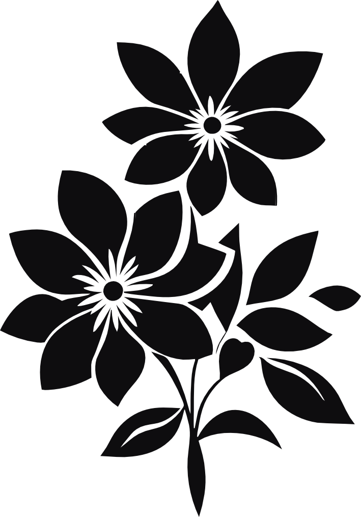 Blommor dekal