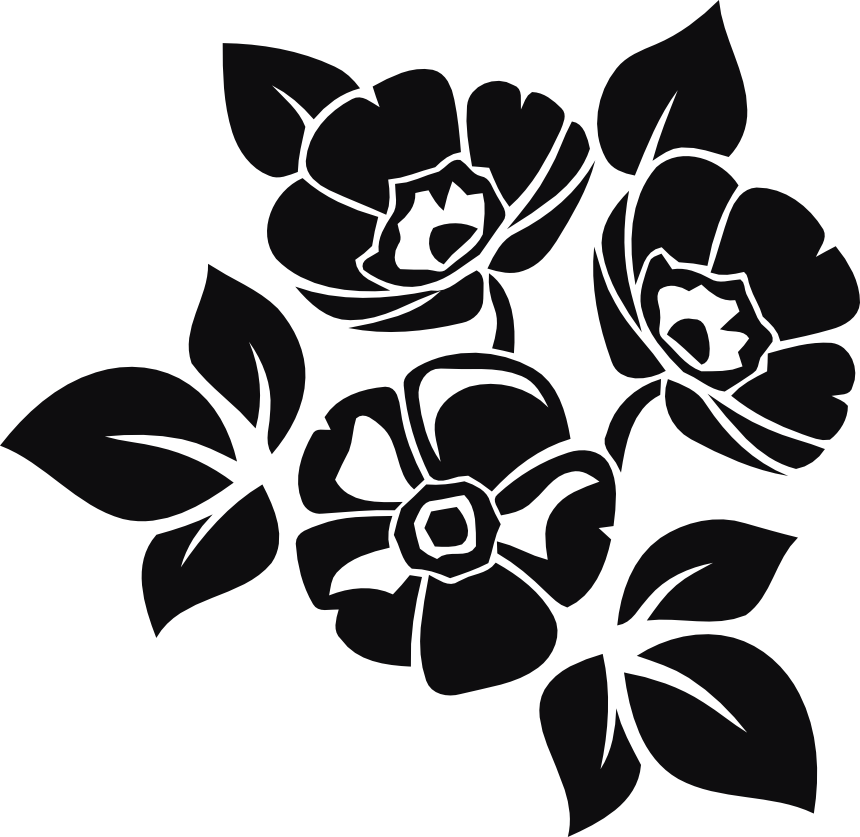 Blommor dekal