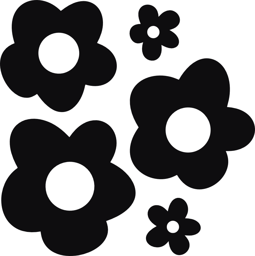 Blommor dekal